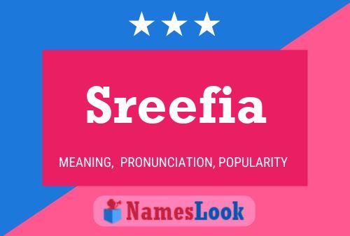 Affiche de nom Sreefia