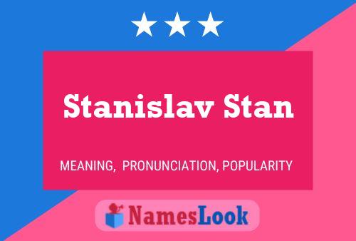 Affiche de nom Stanislav Stan