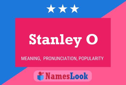 Affiche de nom Stanley O