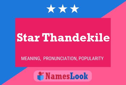 Affiche de nom Star Thandekile