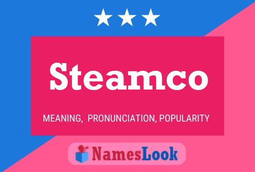 Affiche de nom Steamco