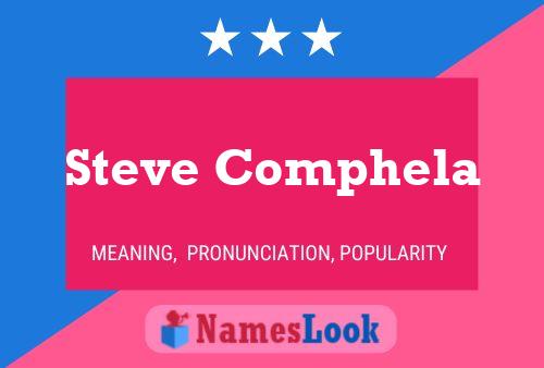 Affiche de nom Steve Comphela