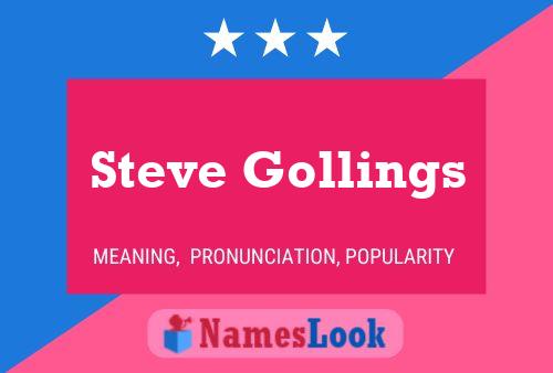 Affiche de nom Steve Gollings