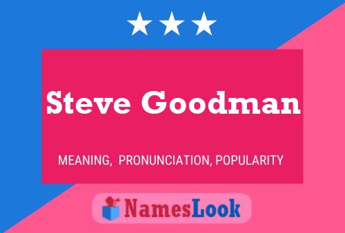 Affiche de nom Steve Goodman