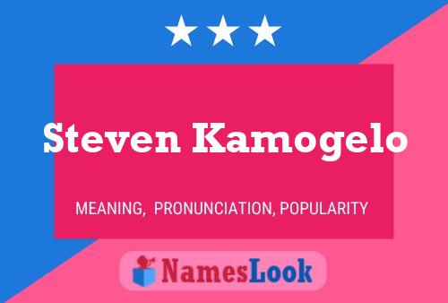 Affiche de nom Steven Kamogelo