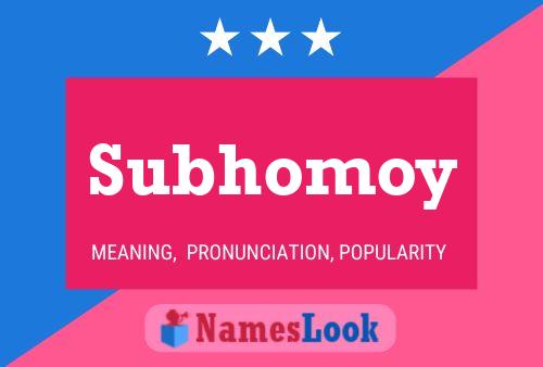 Affiche de nom Subhomoy