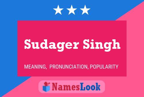 Affiche de nom Sudager Singh