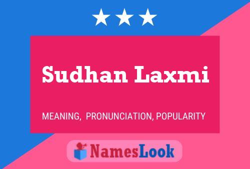 Affiche de nom Sudhan Laxmi