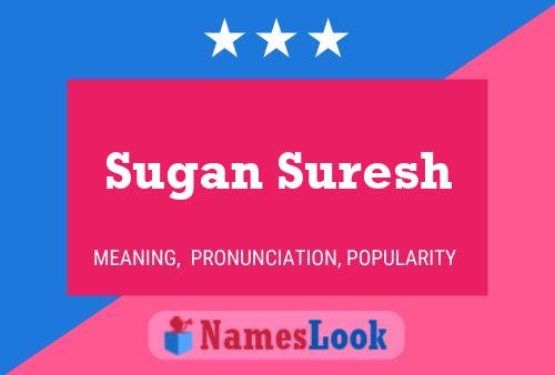 Affiche de nom Sugan Suresh