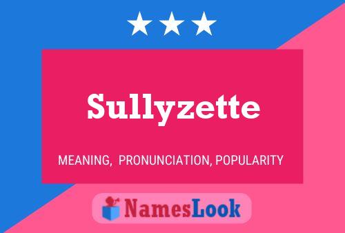 Affiche de nom Sullyzette