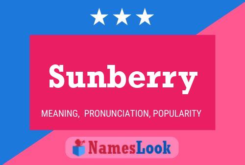 Affiche de nom Sunberry