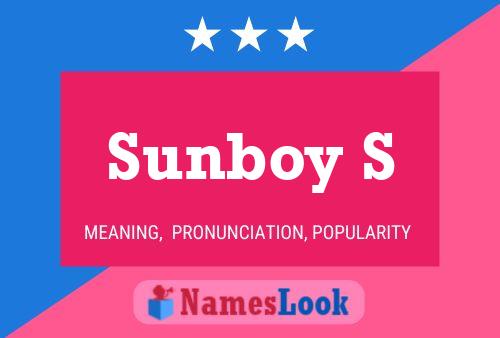 Affiche de nom Sunboy S