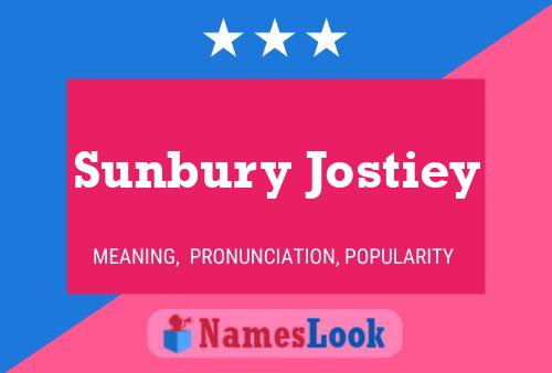 Affiche de nom Sunbury Jostiey