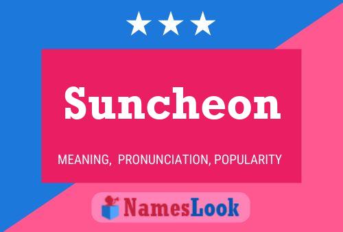 Affiche de nom Suncheon