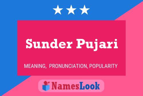 Affiche de nom Sunder Pujari