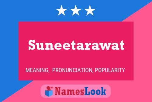 Affiche de nom Suneetarawat