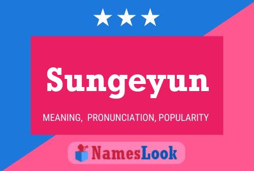 Affiche de nom Sungeyun