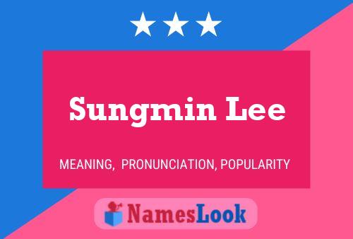 Affiche de nom Sungmin Lee