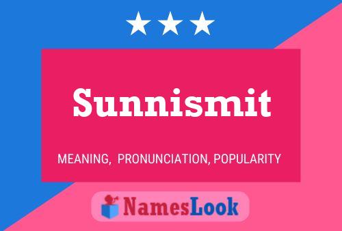 Affiche de nom Sunnismit