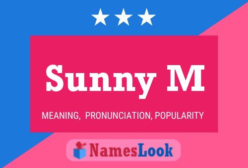 Affiche de nom Sunny M