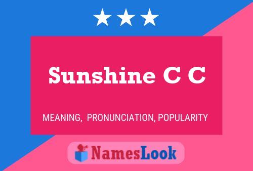 Affiche de nom Sunshine C C