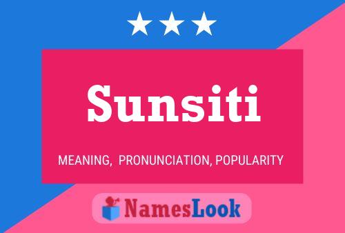 Affiche de nom Sunsiti