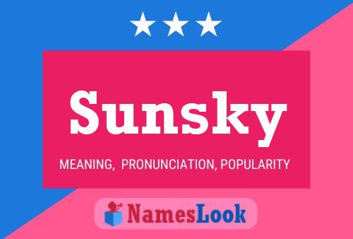 Affiche de nom Sunsky