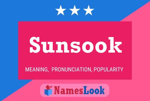 Affiche de nom Sunsook