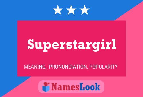 Affiche de nom Superstargirl