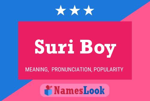 Affiche de nom Suri Boy