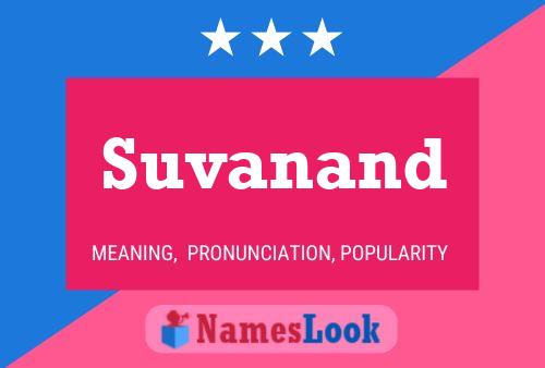 Affiche de nom Suvanand