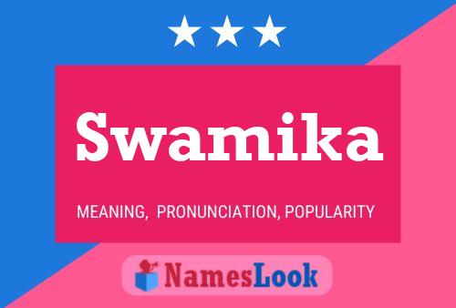 Affiche de nom Swamika