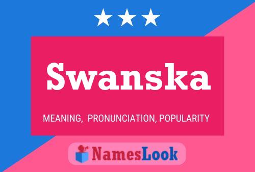 Affiche de nom Swanska