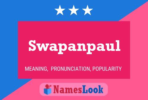 Affiche de nom Swapanpaul