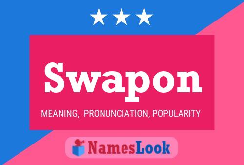 Affiche de nom Swapon