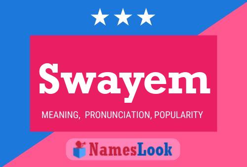 Affiche de nom Swayem