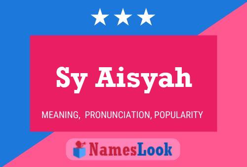 Affiche de nom Sy Aisyah