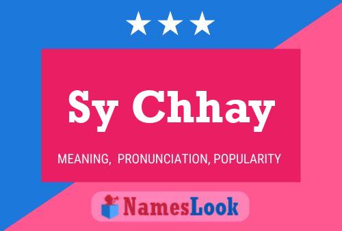 Affiche de nom Sy Chhay