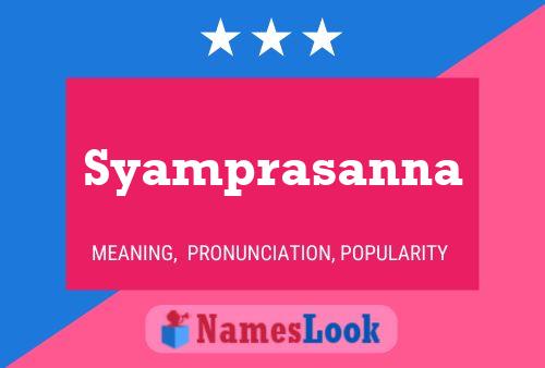 Affiche de nom Syamprasanna