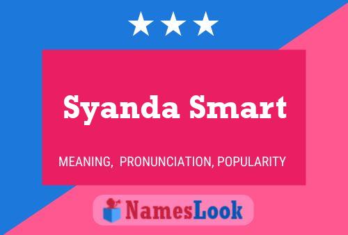 Affiche de nom Syanda Smart