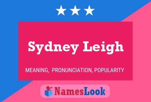 Affiche de nom Sydney Leigh