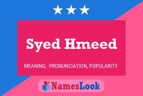 Affiche de nom Syed Hmeed