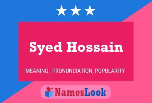 Affiche de nom Syed Hossain