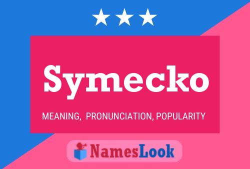 Affiche de nom Symecko