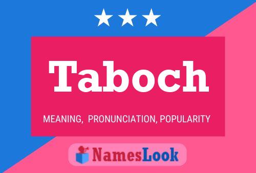 Affiche de nom Taboch