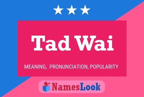 Affiche de nom Tad Wai