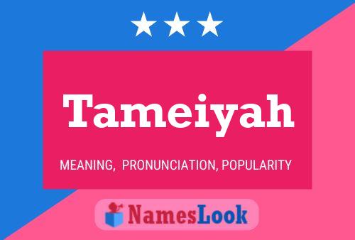 Affiche de nom Tameiyah