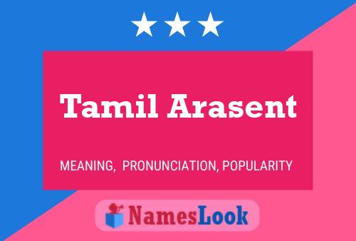 Affiche de nom Tamil Arasent