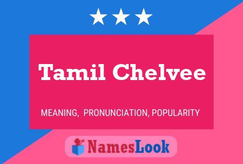 Affiche de nom Tamil Chelvee