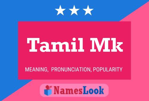 Affiche de nom Tamil Mk